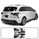 Full Headlight Taillight Precut Smoked PPF Tint Kit Film Overlay Fits Toyota Sienna 2021-2023