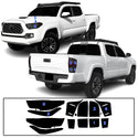 Full Tint Kit Precut Smoked Vinyl Tint Kit Film Overlay Cover Fits Toyota Tacoma 2016-2023