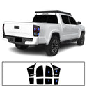 Full Tint Kit Precut Smoked Vinyl Tint Kit Film Overlay Cover Fits Toyota Tacoma 2016-2023