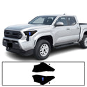 Fits Toyota Tacoma 2024-2025 Full Headlight Taillight Precut Smoked PPF Tint Kit Film Overlay