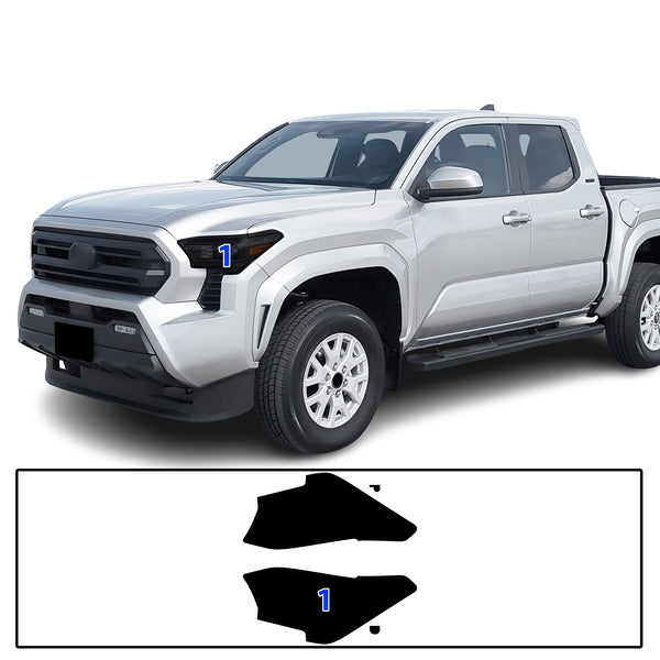 Fits Toyota Tacoma 2024-2025 Full Headlight Taillight Precut Smoked PPF Tint Kit Film Overlay