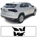 Full Headlight Taillight Precut Smoked PPF Tint Kit Overlay Film Fits Volkswagen Atlas Cross Sport 2020-2023