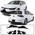 Full Headlight Taillight Precut Smoked PPF Tint Kit Overlay Film Fits Volkswagen Golf 2022-2025