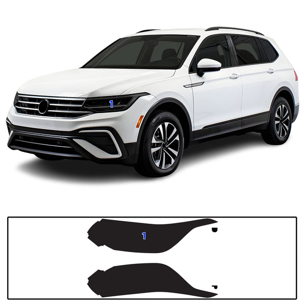 Full Headlight Taillight Precut Smoked PPF Tint Kit Film Overlay Fits Volkswagen Tiguan 2018-2024