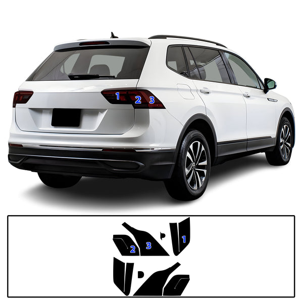 Full Headlight Taillight Precut Smoked PPF Tint Kit Film Overlay Fits Volkswagen Tiguan 2018-2024