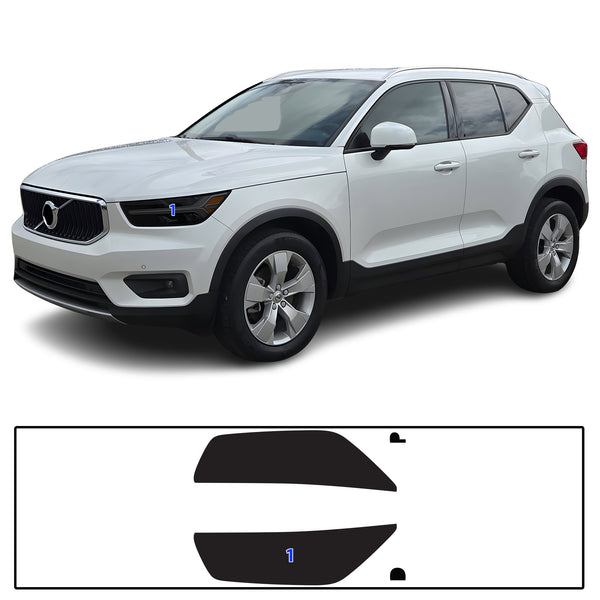 Full Headlight Taillight Precut Smoked PPF Tint Kit Film Overlay Fits Volvo XC40 2019-2022