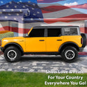 American Flag Window Vinyl Decal Stickers Fits Ford Bronco 4 Door 2021 - 2025Blue Red Pink Green Line - Bogar Tech Designs