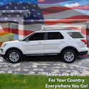 Precut American Flag Rear Side Quarter Window Decal Stickers Fits Ford Explorer 2011 - 2019 - Bogar Tech Designs