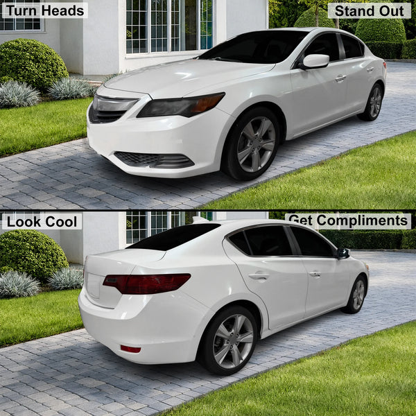 Fits Acura ILX 2013-2015 Full Headlight Taillight Precut Smoked PPF Tint Kit Film Overlay  - Bogar Tech Designs