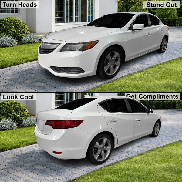 Fits Acura ILX 2013-2015 Full Headlight Taillight Precut Smoked PPF Tint Kit Film Overlay  - Bogar Tech Designs