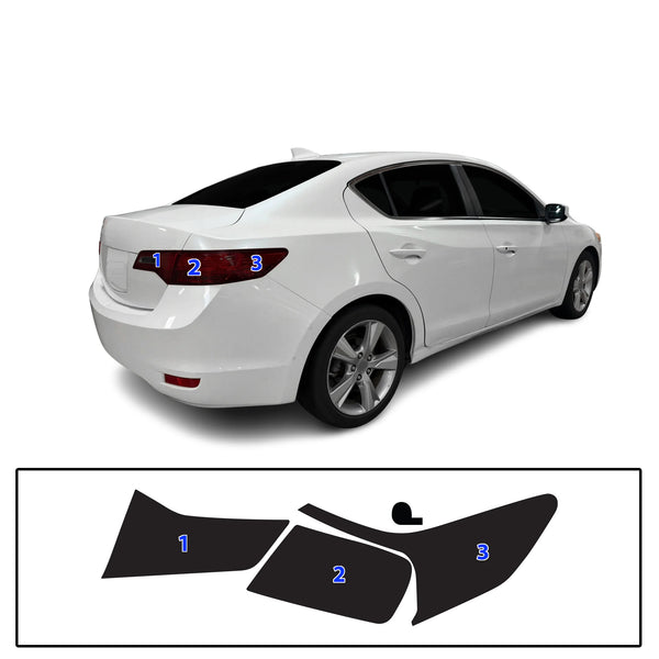 Fits Acura ILX 2013-2015 Full Headlight Taillight Precut Smoked PPF Tint Kit Film Overlay  - Bogar Tech Designs