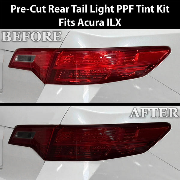 Fits Acura ILX 2013-2015 Full Headlight Taillight Precut Smoked PPF Tint Kit Film Overlay  - Bogar Tech Designs