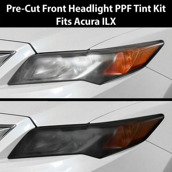 Fits Acura ILX 2013-2015 Full Headlight Taillight Precut Smoked PPF Tint Kit Film Overlay  - Bogar Tech Designs