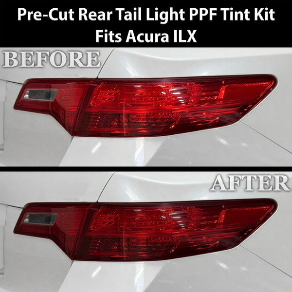 Fits Acura ILX 2013-2015 Full Headlight Taillight Precut Smoked PPF Tint Kit Film Overlay  - Bogar Tech Designs
