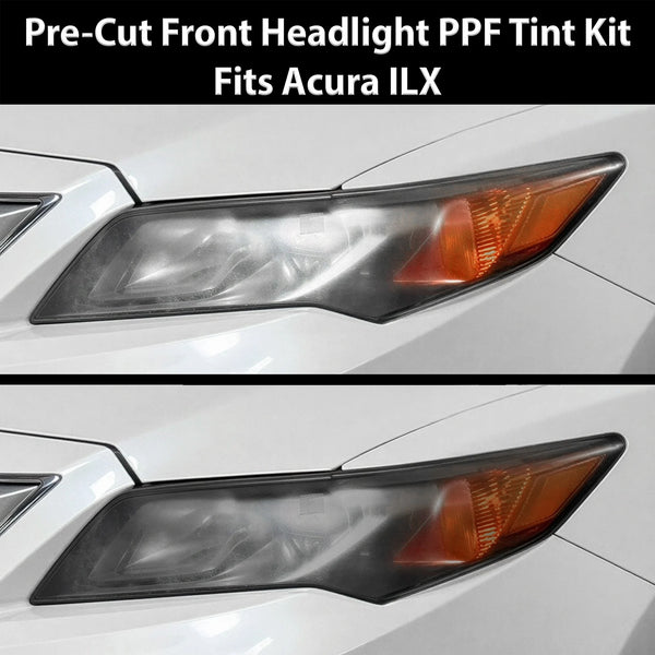 Fits Acura ILX 2013-2015 Full Headlight Taillight Precut Smoked PPF Tint Kit Film Overlay  - Bogar Tech Designs