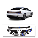 Fits Audi e-tron GT 2022-2026 Full Headlight Taillight Precut Smoked PPF Tint Kit Film Overlay  - Bogar Tech Designs