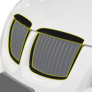 Fits BMW 3 Series 2006-2008 Vinyl Chrome Delete Grille Blackout Decal Stickers Overlay Film - Bogar Tech Designs