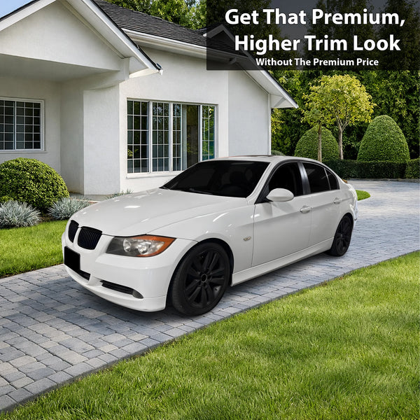 Fits BMW 3 Series 2006-2008 Vinyl Chrome Delete Grille Blackout Decal Stickers Overlay Film - Bogar Tech Designs