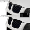 Fits BMW 3 Series 2006-2008 Vinyl Chrome Delete Grille Blackout Decal Stickers Overlay Film - Bogar Tech Designs