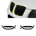 Fits BMW 3 Series 2006-2008 Vinyl Chrome Delete Grille Blackout Decal Stickers Overlay Film - Bogar Tech Designs