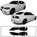 Fits BMW 3 Series 2006-2008 Full Headlight Taillight Precut Smoked PPF Tint Kit Film Overlay  - Bogar Tech Designs