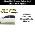 Fits BMW 7 Series 2020-2022 Vinyl Chrome Delete Grille Blackout Decal Stickers Overlay Film - Bogar Tech Designs