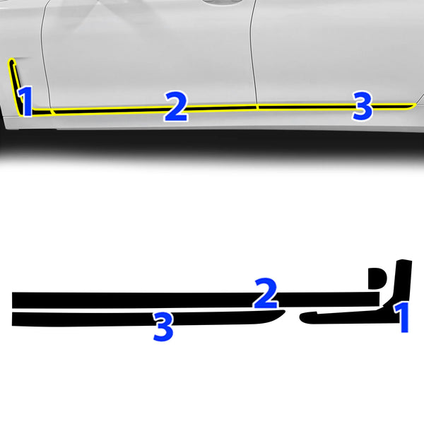 Fits BMW 7 Series 2020-2022 Vinyl Chrome Delete Grille Blackout Decal Stickers Overlay Film - Bogar Tech Designs