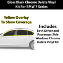 Fits BMW 7 Series 2020-2022 Vinyl Chrome Delete Grille Blackout Decal Stickers Overlay Film - Bogar Tech Designs