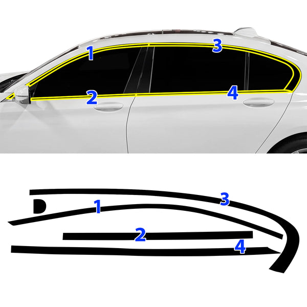 Fits BMW 7 Series 2020-2022 Vinyl Chrome Delete Grille Blackout Decal Stickers Overlay Film - Bogar Tech Designs