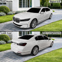 Fits BMW 7 Series 2020-2022 Full Headlight Taillight Precut Smoked PPF Tint Kit Film Overlay  - Bogar Tech Designs