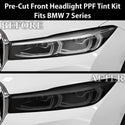 Fits BMW 7 Series 2020-2022 Full Headlight Taillight Precut Smoked PPF Tint Kit Film Overlay  - Bogar Tech Designs