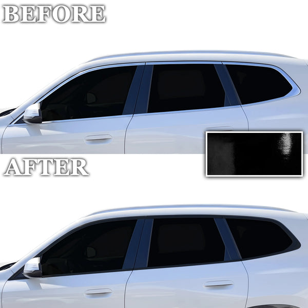 Fits BMW X1 2023-2026 Vinyl Chrome Delete Grille Blackout Decal Stickers Overlay Film - Bogar Tech Designs