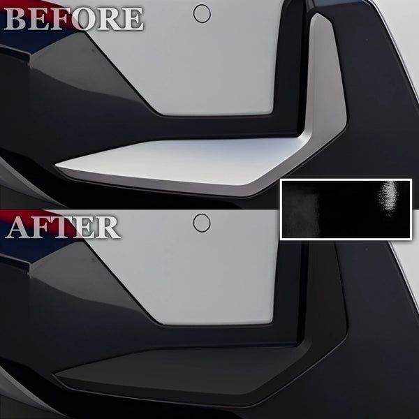 Fits BMW X1 2023-2026 Vinyl Chrome Delete Grille Blackout Decal Stickers Overlay Film - Bogar Tech Designs