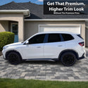 Fits BMW X1 2023-2026 Vinyl Chrome Delete Grille Blackout Decal Stickers Overlay Film - Bogar Tech Designs