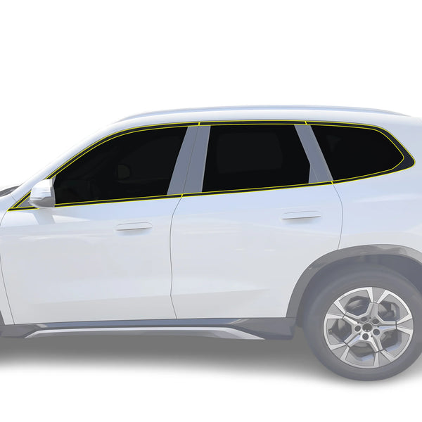 Fits BMW X1 2023-2026 Vinyl Chrome Delete Grille Blackout Decal Stickers Overlay Film - Bogar Tech Designs