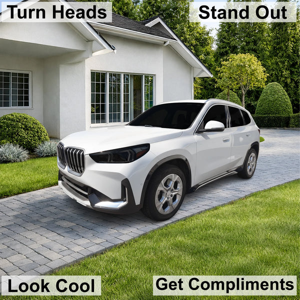 Fits BMW X1 2023-2026 Full Headlight Taillight Precut Smoked PPF Tint Kit Film Overlay  - Bogar Tech Designs