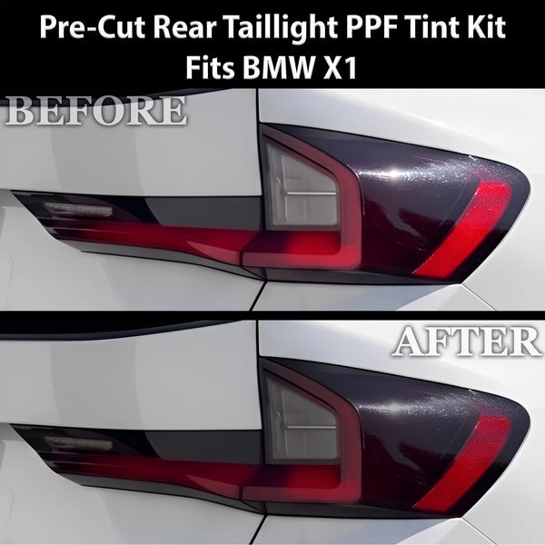 Fits BMW X1 2023-2026 Full Headlight Taillight Precut Smoked PPF Tint Kit Film Overlay  - Bogar Tech Designs