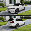 Fits BMW X5 2014-2018 Full Headlight Taillight Precut Smoked PPF Tint Kit Film Overlay  - Bogar Tech Designs
