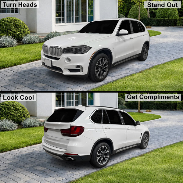 Fits BMW X5 2014-2018 Full Headlight Taillight Precut Smoked PPF Tint Kit Film Overlay  - Bogar Tech Designs