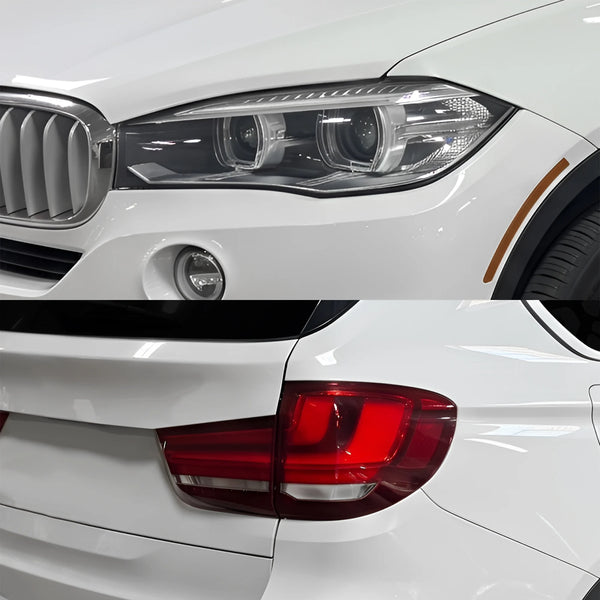 Fits BMW X5 2014-2018 Full Headlight Taillight Precut Smoked PPF Tint Kit Film Overlay  - Bogar Tech Designs