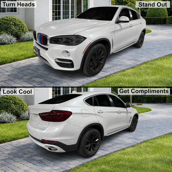 Fits BMW X6 2015-2019 Full Headlight Taillight Precut Smoked PPF Tint Kit Film Overlay  - Bogar Tech Designs