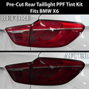 Fits BMW X6 2015-2019 Full Headlight Taillight Precut Smoked PPF Tint Kit Film Overlay  - Bogar Tech Designs