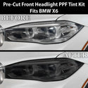 Fits BMW X6 2015-2019 Full Headlight Taillight Precut Smoked PPF Tint Kit Film Overlay  - Bogar Tech Designs