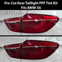Fits BMW X6 2015-2019 Full Headlight Taillight Precut Smoked PPF Tint Kit Film Overlay  - Bogar Tech Designs