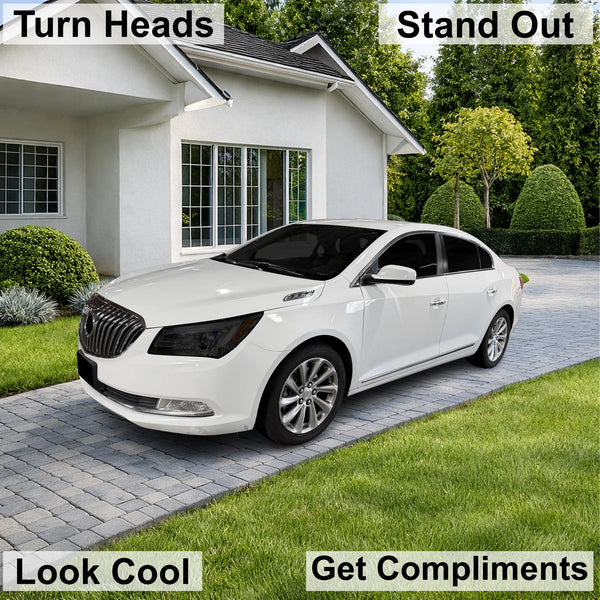 Fits Buick LaCrosse 2014-2016 Full Headlight Taillight Precut Smoked PPF Tint Kit Film Overlay  - Bogar Tech Designs