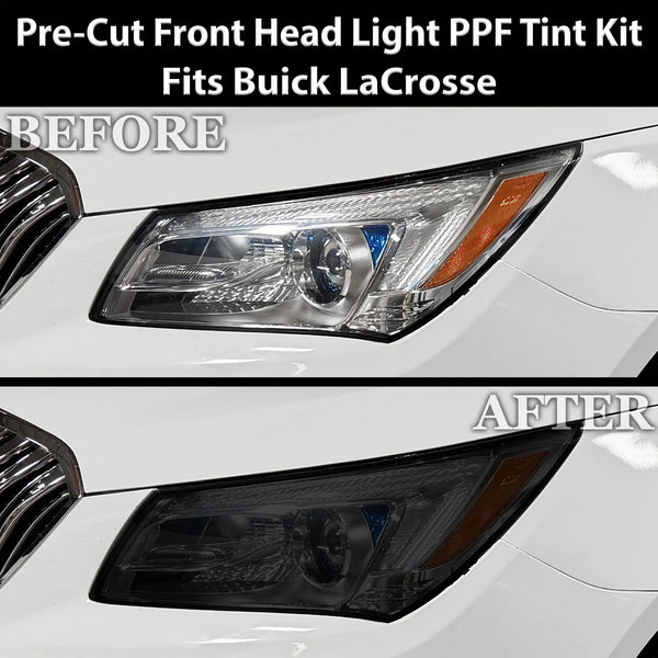 Fits Buick LaCrosse 2014-2016 Full Headlight Taillight Precut Smoked PPF Tint Kit Film Overlay  - Bogar Tech Designs
