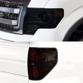 Fits Ford F-150 2009-2014 Full Headlight Taillight Precut Smoked PPF Tint Kit Film Overlay  - Bogar Tech Designs