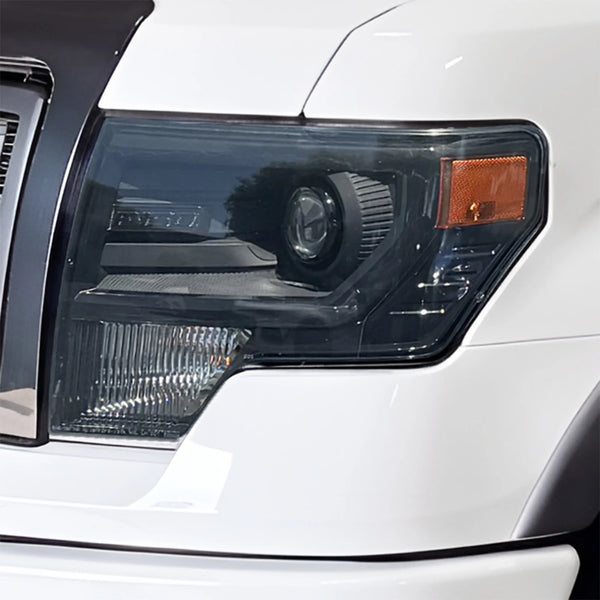 Fits Ford F-150 2009-2014 Full Headlight Taillight Precut Smoked PPF Tint Kit Film Overlay  - Bogar Tech Designs