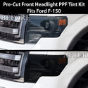 Fits Ford F-150 2009-2014 Full Headlight Taillight Precut Smoked PPF Tint Kit Film Overlay  - Bogar Tech Designs