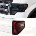 Fits Ford F-150 2009-2014 Full Headlight Taillight Precut Smoked PPF Tint Kit Film Overlay  - Bogar Tech Designs